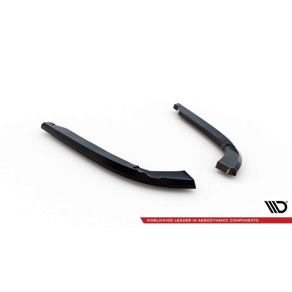 Maxton Design boční difuzory pod zadní nárazník pro Volkswagen Jetta Mk7 GLI, černý lesklý plast ABS