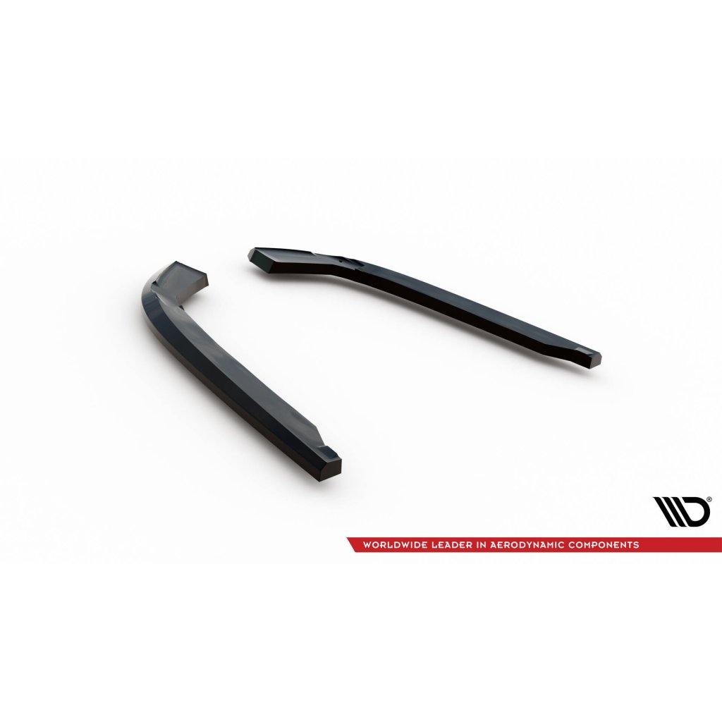 Maxton Design boční difuzory pod zadní nárazník pro Volkswagen Jetta Mk7 GLI, černý lesklý plast ABS