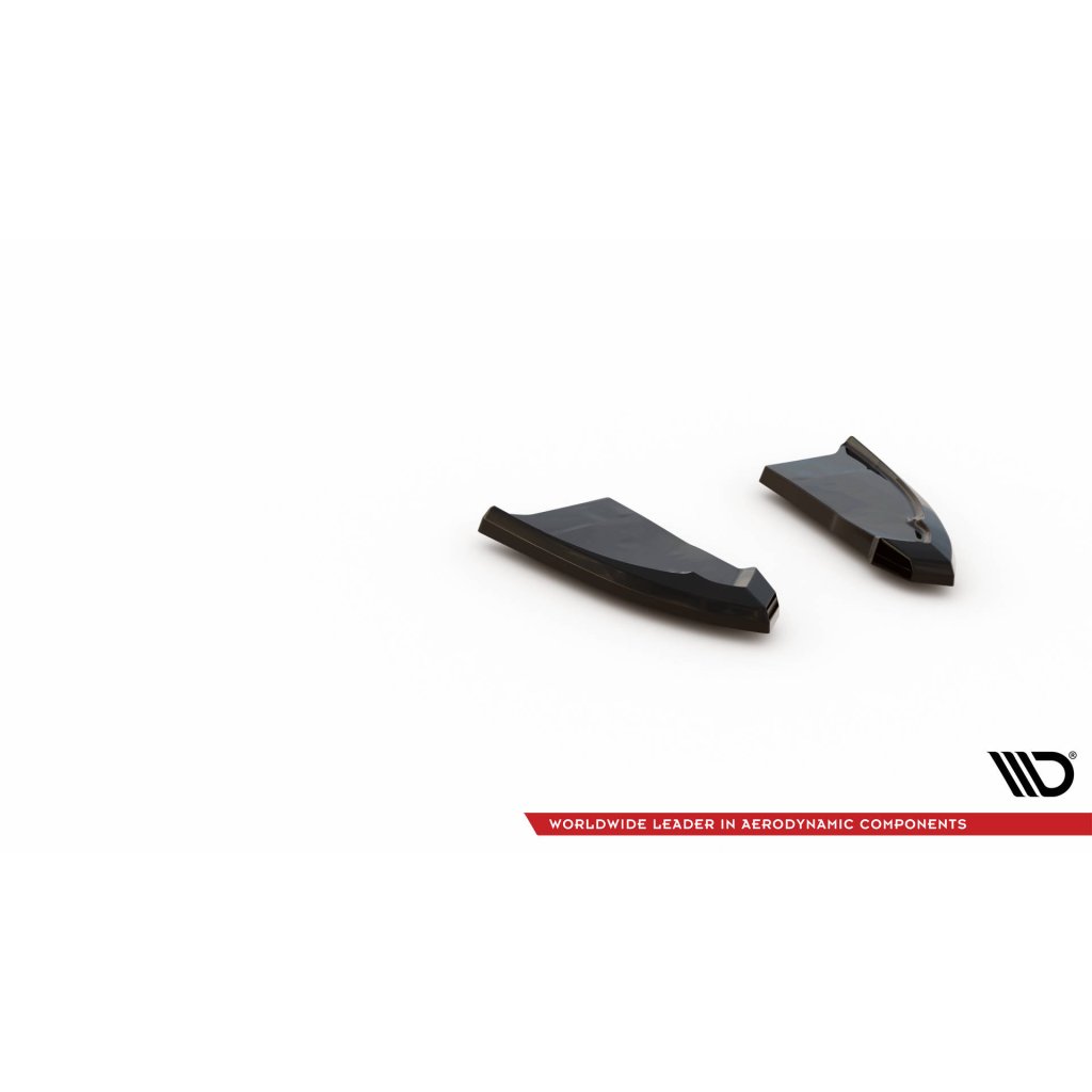 Maxton Design boční difuzory pod zadní nárazník pro Volkswagen T-roc R Mk1, černý lesklý plast ABS, vč. R-Line