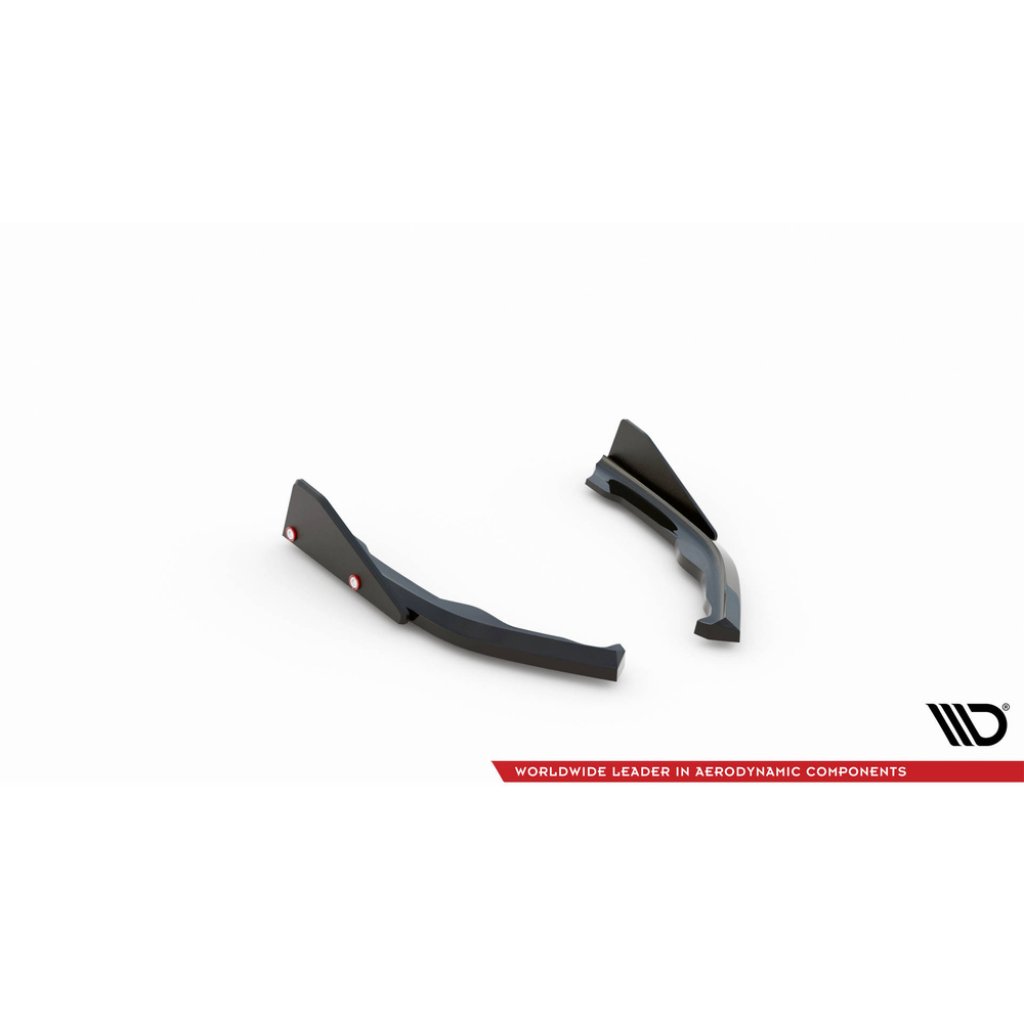 Maxton Design boční difuzory pod zadní nárazník s křidélky ver.2 pro BMW řada 2 G42 M240i, černý lesklý plast ABS