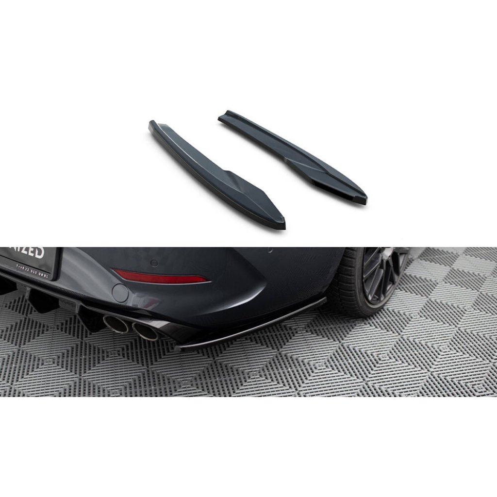 Maxton Design boční difuzory pod zadní nárazník v.2 pro Cupra Leon ST Mk1, černý lesklý plast ABS