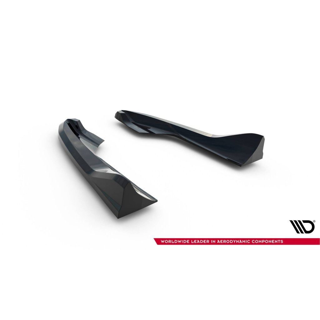 Maxton Design boční difuzory pod zadní nárazník v.5 pro Audi RS3 8V FL, černý lesklý plast ABS, Sedan