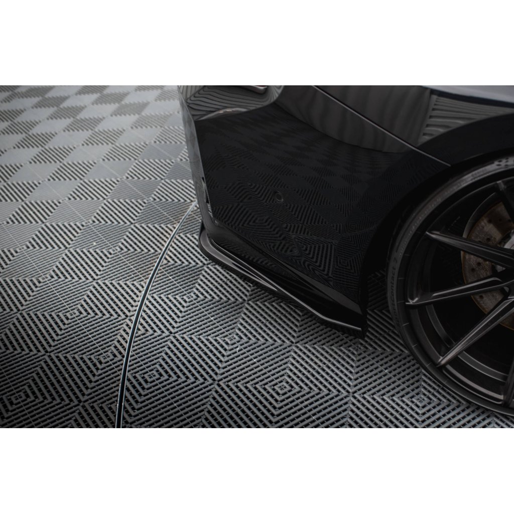 Maxton Design boční difuzory pod zadní nárazník v.5 pro BMW M2 G87, černý lesklý plast ABS