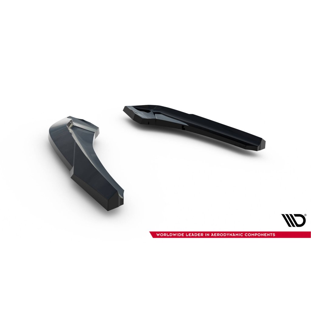 Maxton Design boční difuzory pod zadní nárazník v.5 pro BMW řada 1 F20- F21 Facelift, černý lesklý plast ABS, M-Pack/M140i