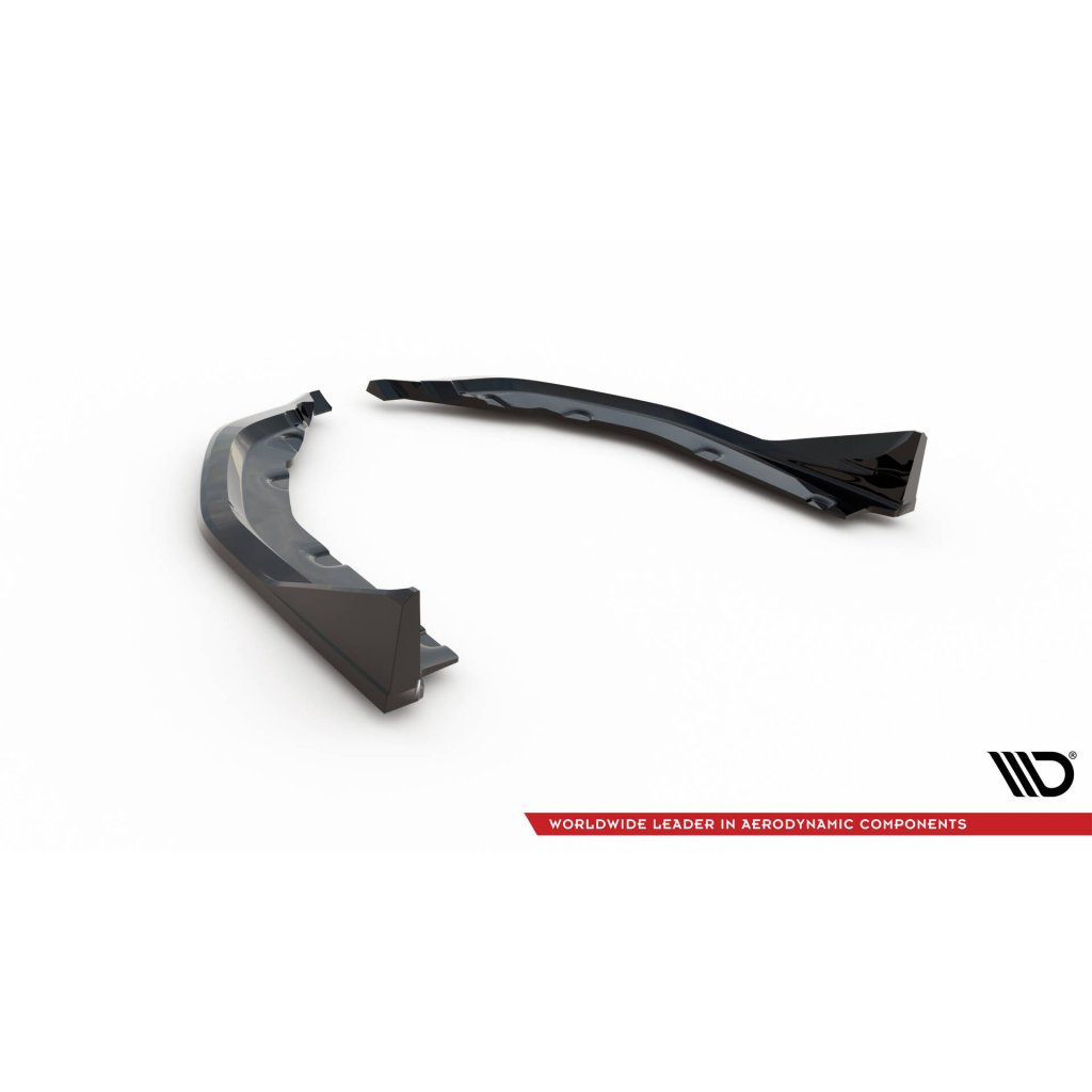Maxton Design boční difuzory pod zadní nárazník v.6 csl look pro BMW M3 G80, černý lesklý plast ABS