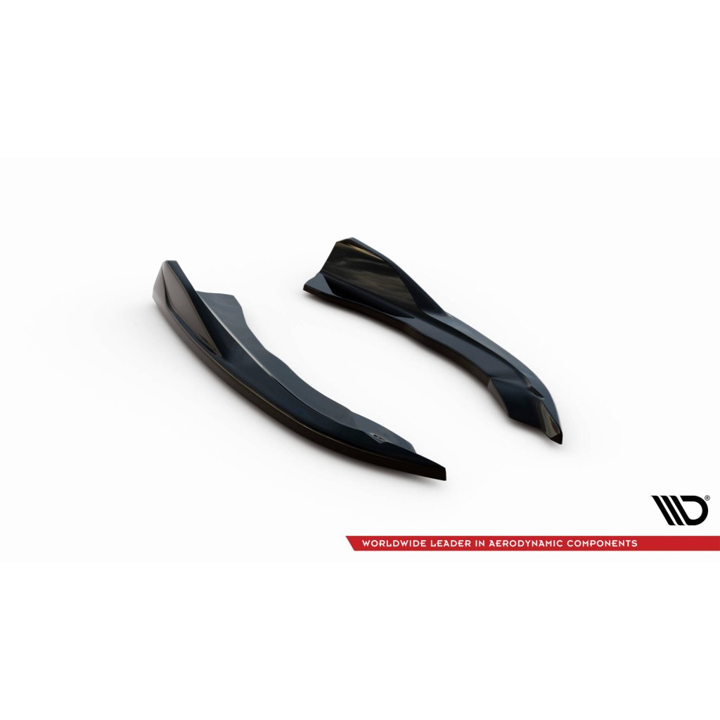 Maxton Design boční difuzory pod zadní nárazník v.6 pro BMW řada 4 G22, G22 Facelift, G23, G23 Facelift, černý lesklý plast ABS