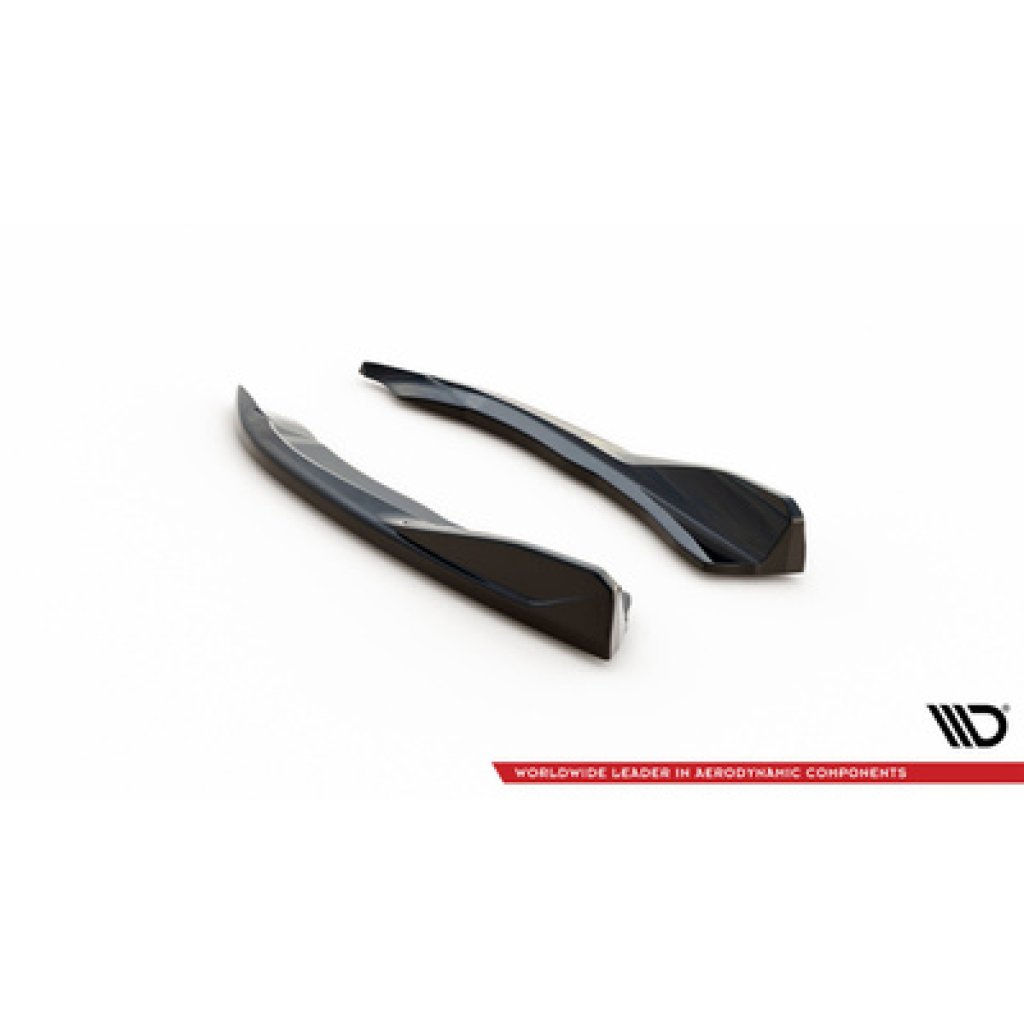 Maxton Design boční difuzory pod zadní nárazník v.6 pro BMW řada 4 G22, G22 Facelift, G23, G23 Facelift, černý lesklý plast ABS