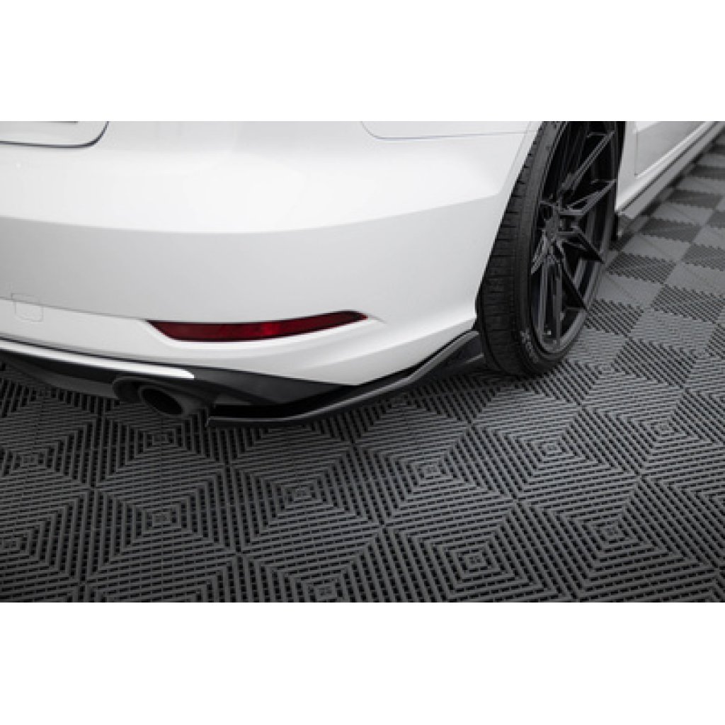 Maxton Design boční difuzory pod zadní nárazník ver.1 pro Audi A3 8V FL, černý lesklý plast ABS, Sedan