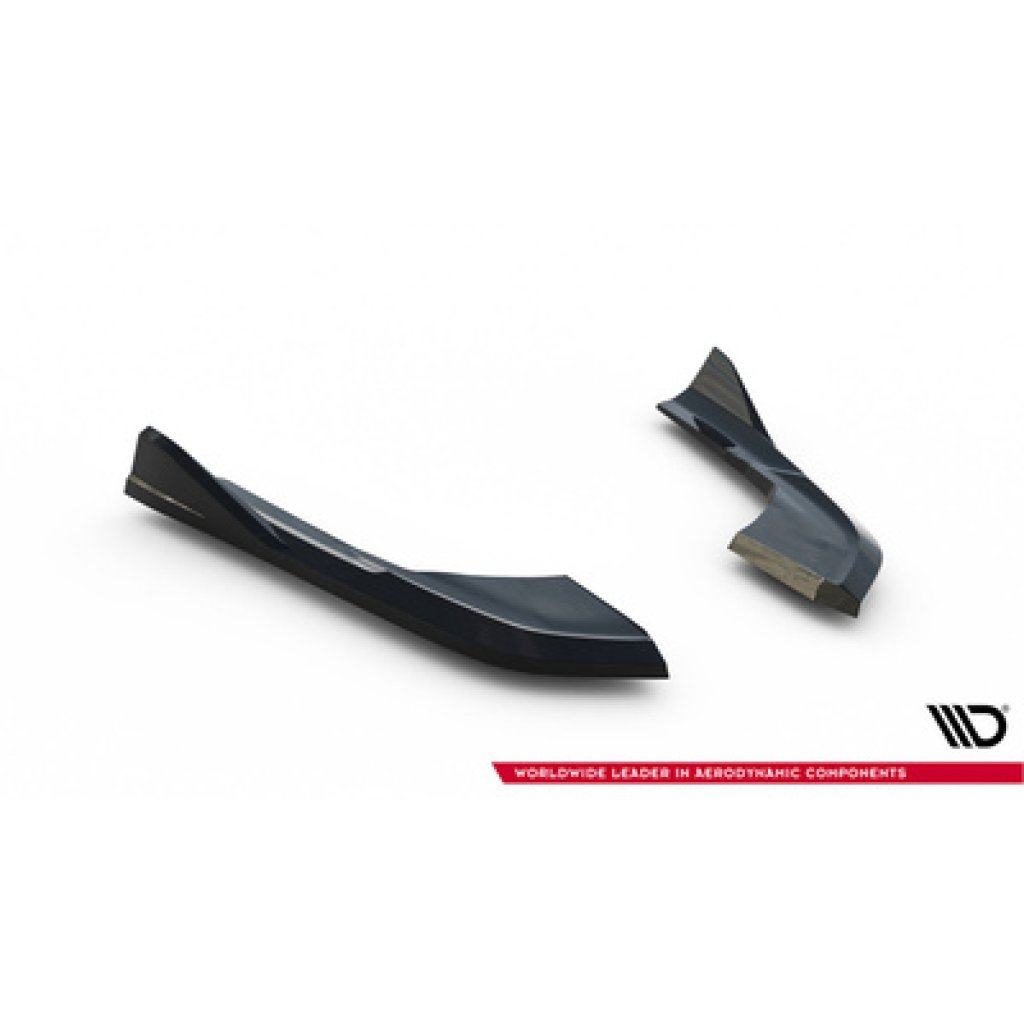 Maxton Design boční difuzory pod zadní nárazník ver.1 pro Audi A3 8V FL, černý lesklý plast ABS, Sedan