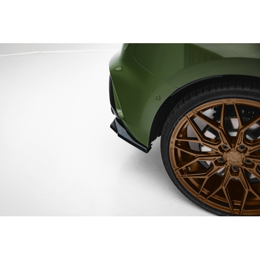 Maxton Design boční difuzory pod zadní nárazník ver.1 pro Audi S3 8Y Facelift, černý lesklý plast ABS, Sportback
