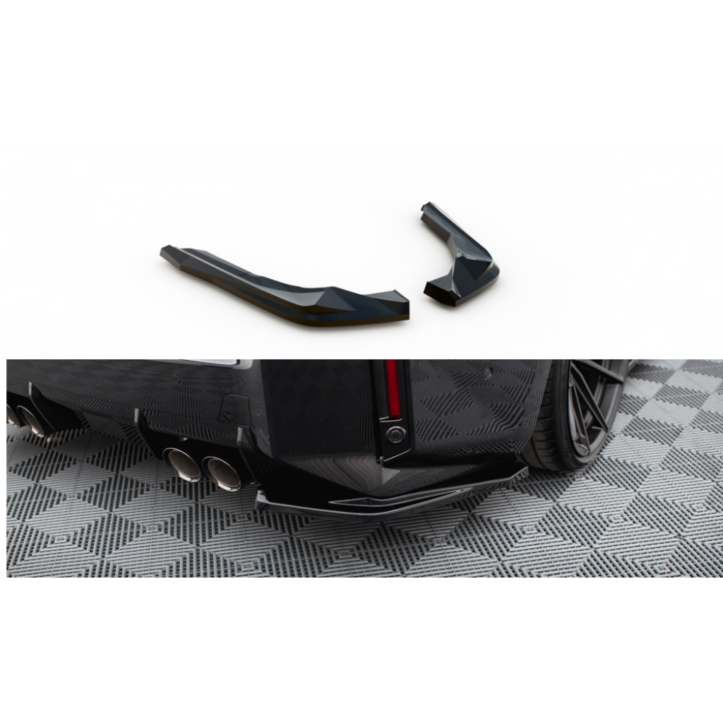 Maxton Design boční difuzory pod zadní nárazník ver.1 pro BMW M2 G87, černý lesklý plast ABS