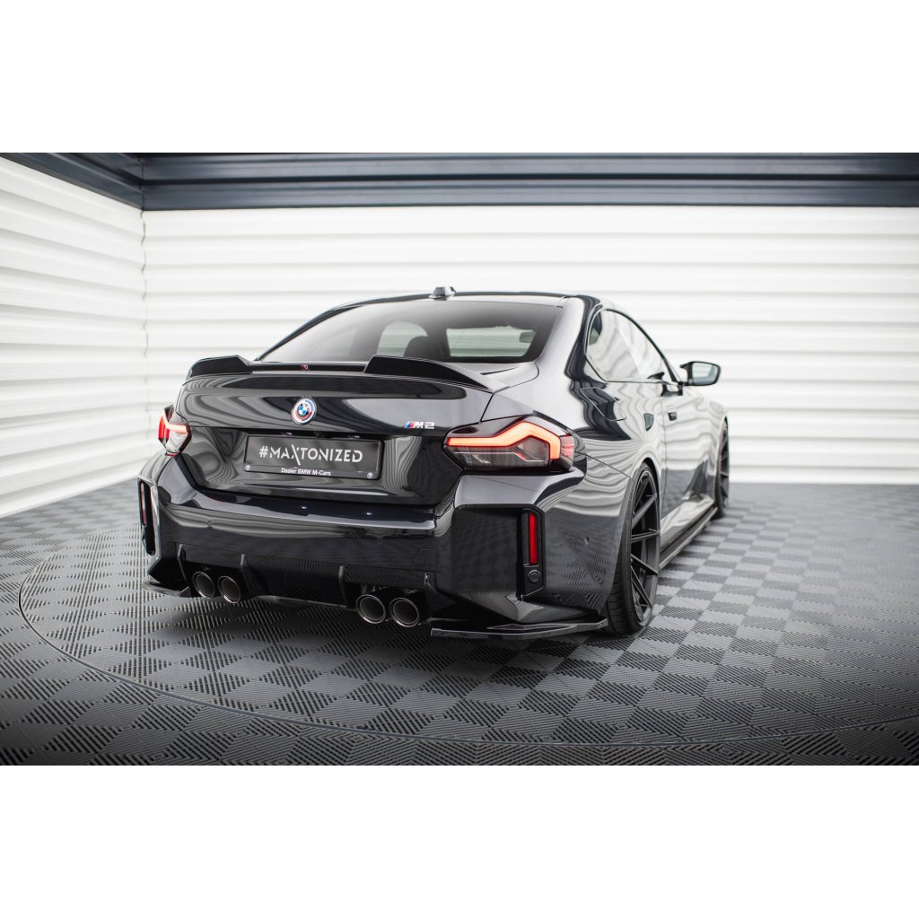 Maxton Design boční difuzory pod zadní nárazník ver.1 pro BMW M2 G87, černý lesklý plast ABS