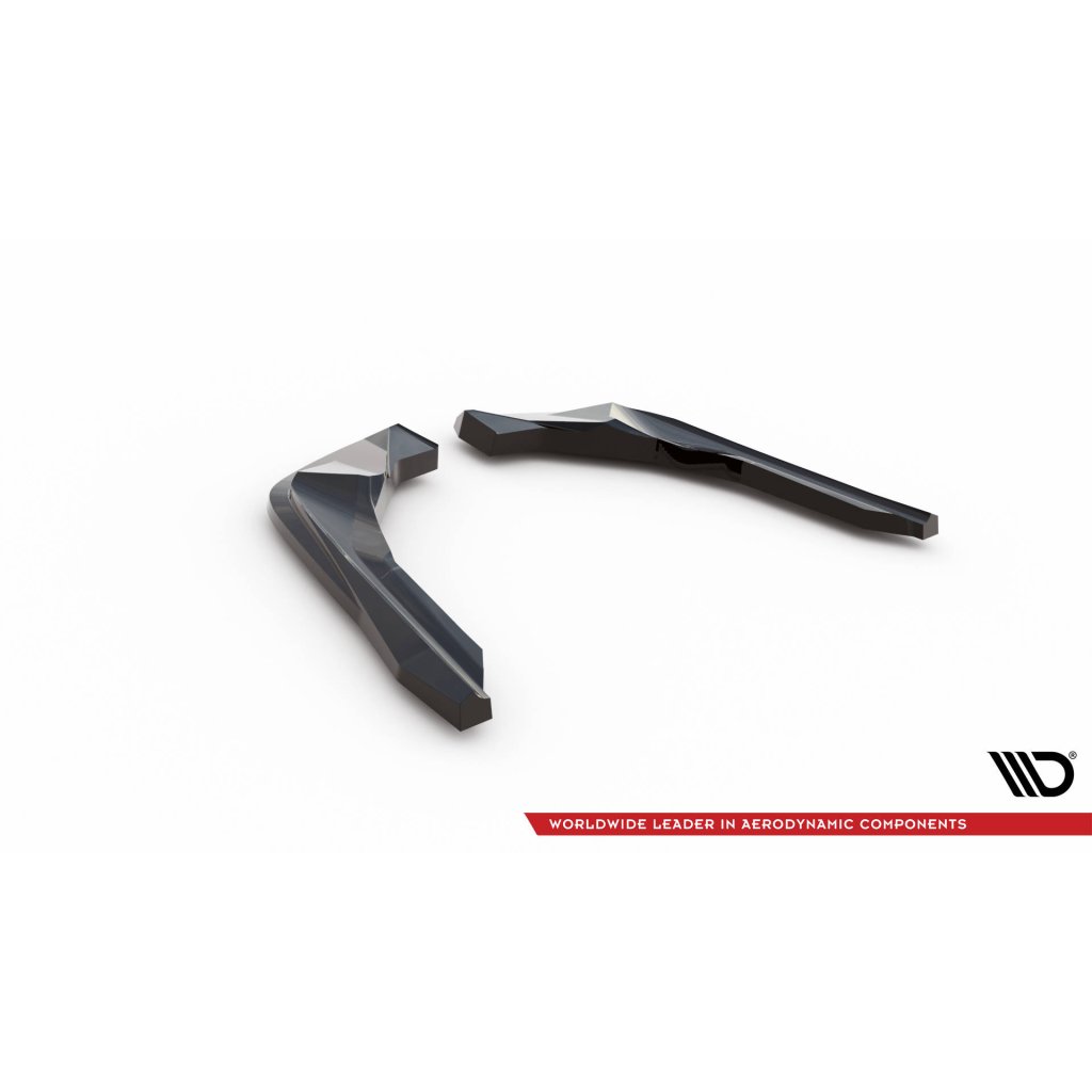 Maxton Design boční difuzory pod zadní nárazník ver.1 pro BMW M2 G87, černý lesklý plast ABS
