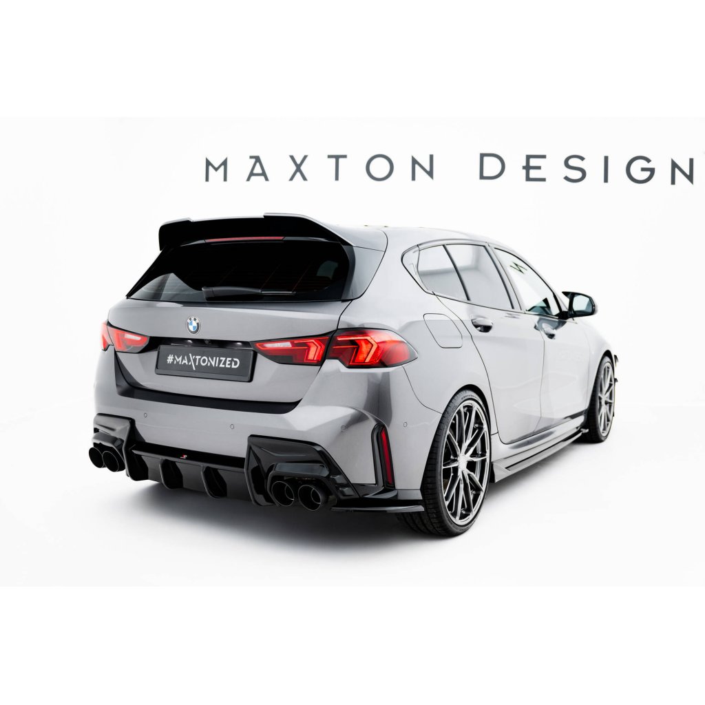 Maxton Design boční difuzory pod zadní nárazník ver.1 pro BMW řada 1 F70, černý lesklý plast ABS, M135i