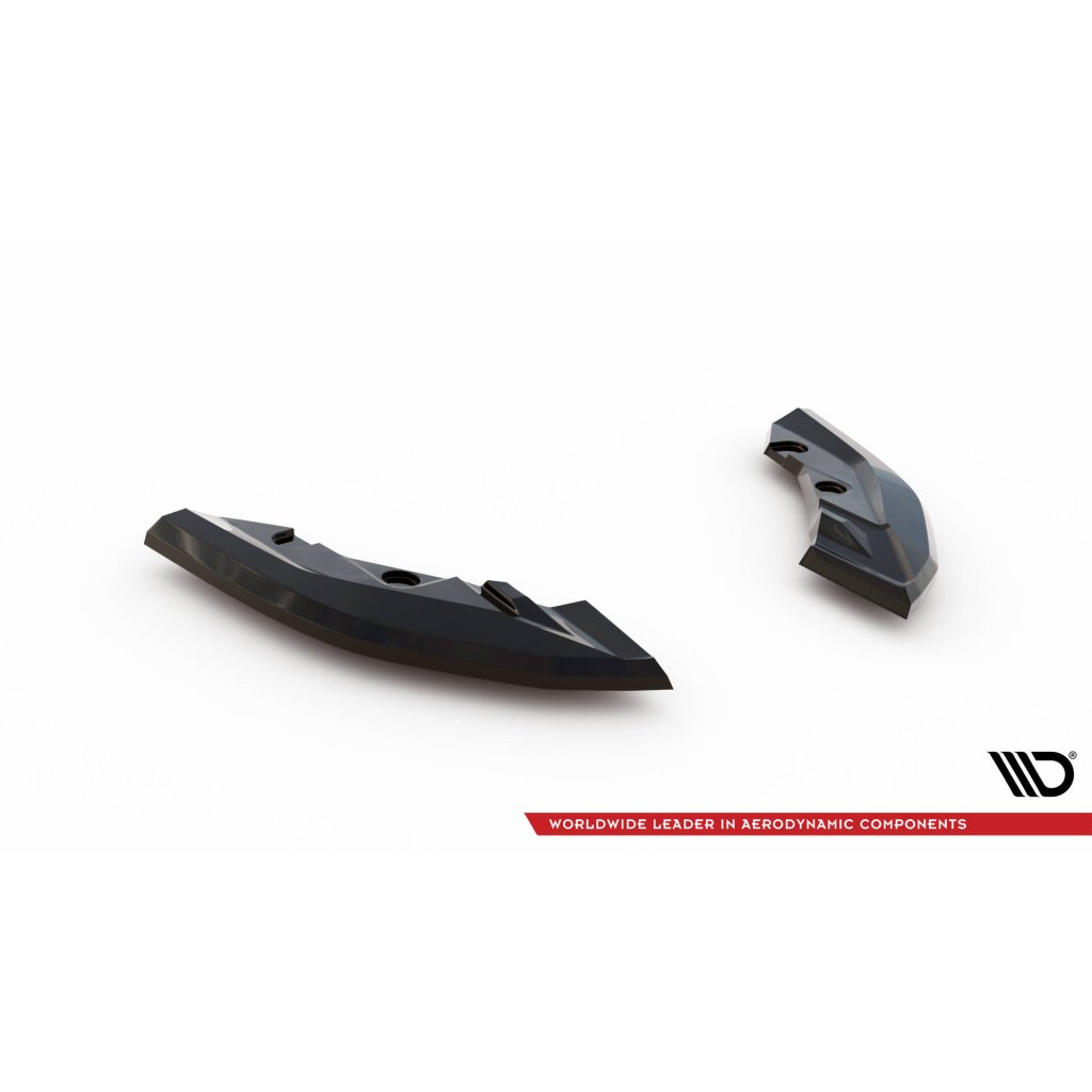 Maxton Design boční difuzory pod zadní nárazník ver.1 pro BMW řada 1 F70, černý lesklý plast ABS, M135i