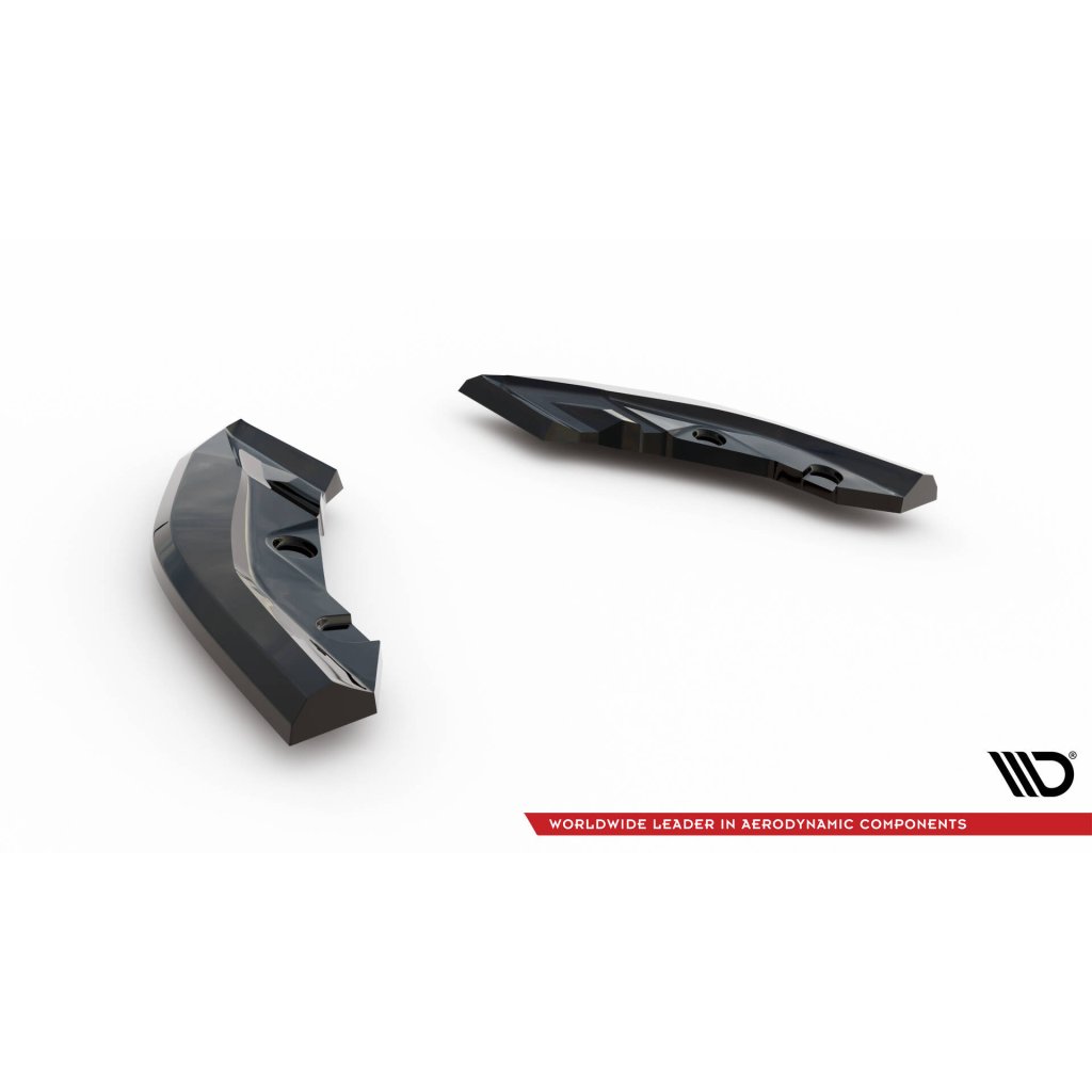 Maxton Design boční difuzory pod zadní nárazník ver.1 pro BMW řada 1 F70, černý lesklý plast ABS, M135i