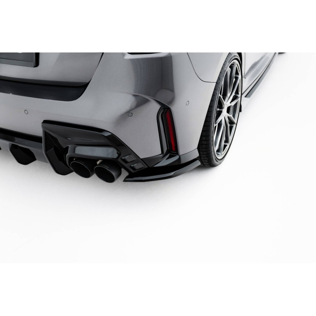 Maxton Design boční difuzory pod zadní nárazník ver.1 pro BMW řada 1 F70, černý lesklý plast ABS, M135i
