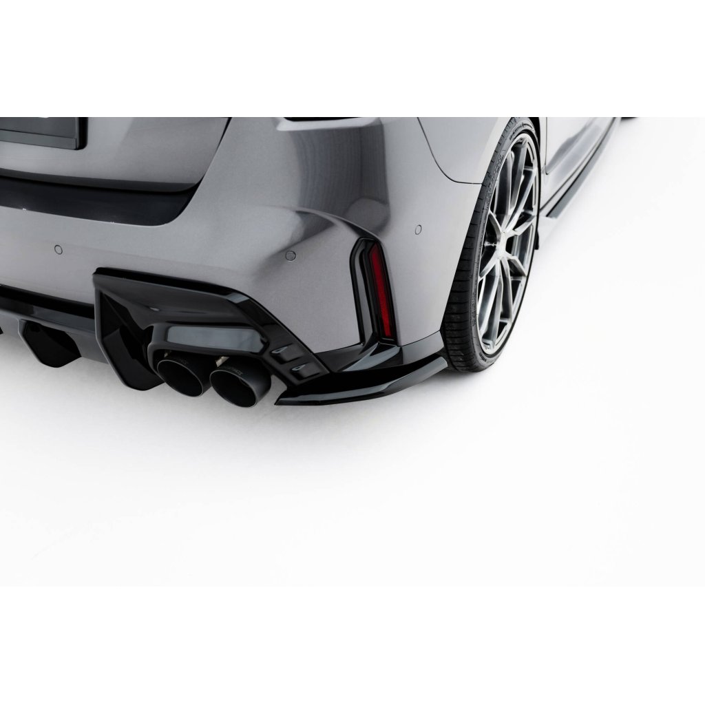 Maxton Design boční difuzory pod zadní nárazník ver.1 pro BMW řada 1 F70, černý lesklý plast ABS, M135i