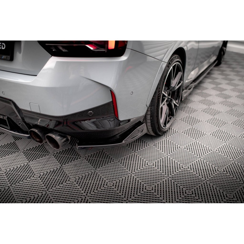 Maxton Design boční difuzory pod zadní nárazník ver.1 pro BMW řada 2 G42 M240i, černý lesklý plast ABS