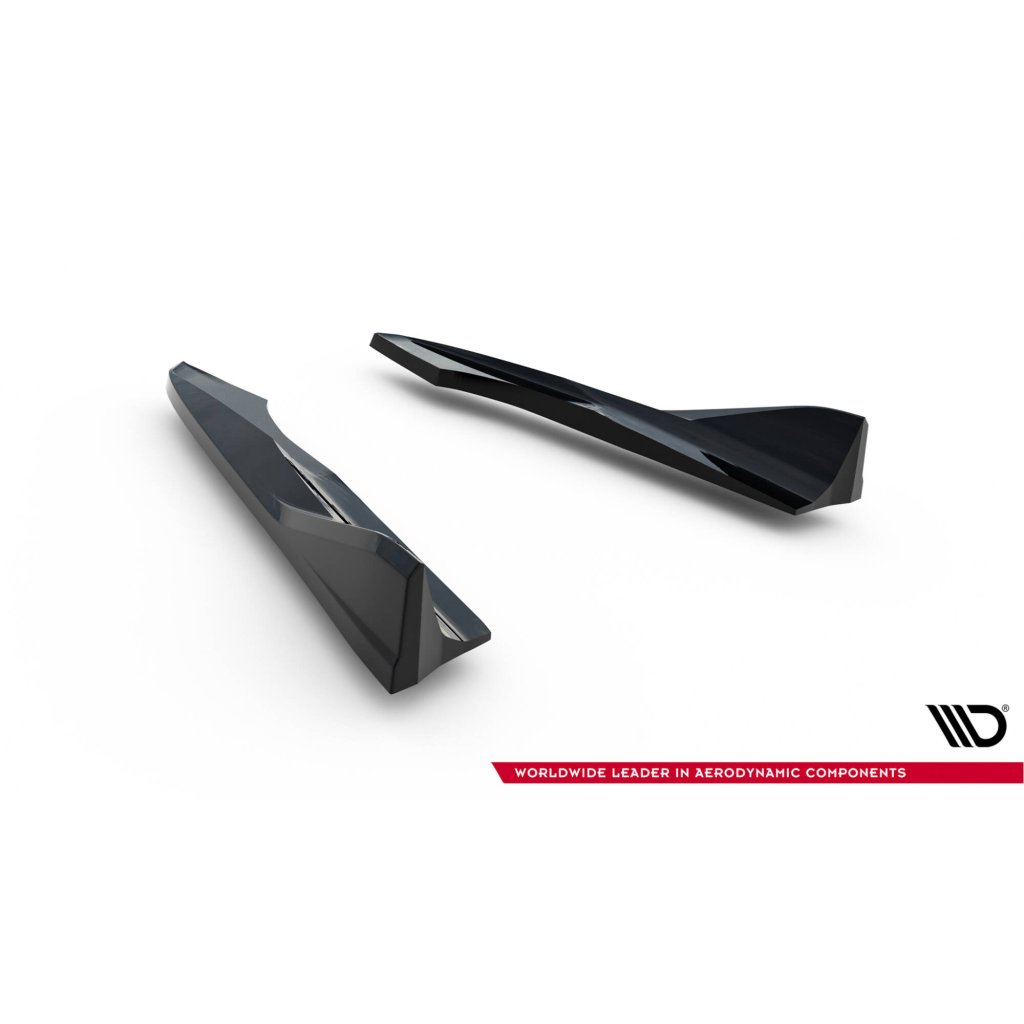 Maxton Design boční difuzory pod zadní nárazník ver.2 pro Audi A3 8V FL, černý lesklý plast ABS, Sedan