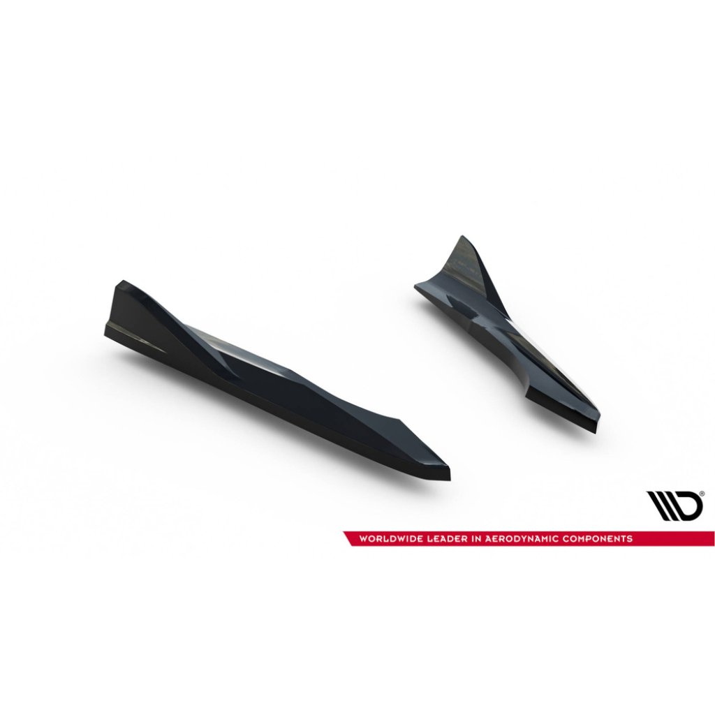 Maxton Design boční difuzory pod zadní nárazník ver.2 pro Audi A3 8V FL, černý lesklý plast ABS, Sedan