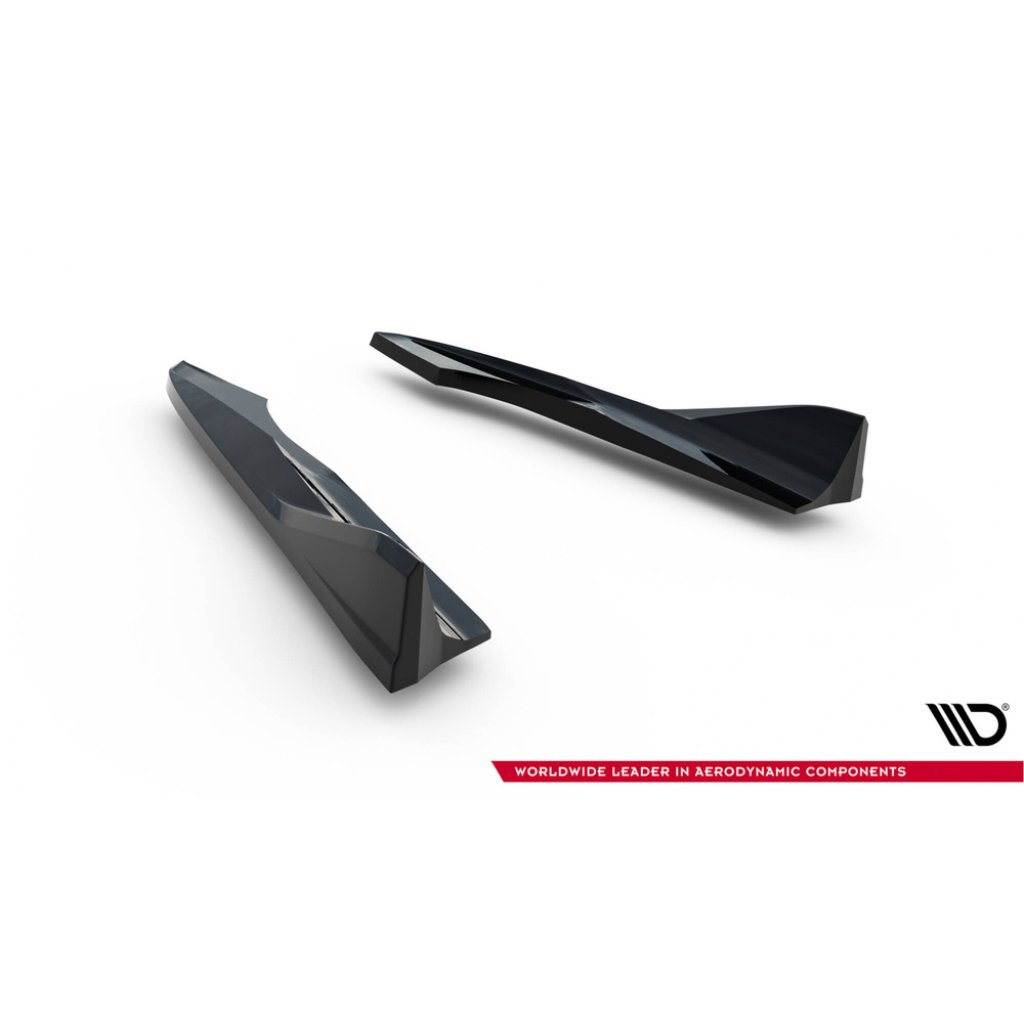 Maxton Design boční difuzory pod zadní nárazník ver.2 pro Audi A3 8V FL, černý lesklý plast ABS, Sedan