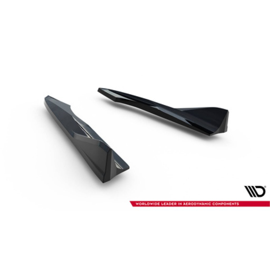 Maxton Design boční difuzory pod zadní nárazník ver.2 pro Audi A3 8V FL, černý lesklý plast ABS, Sedan