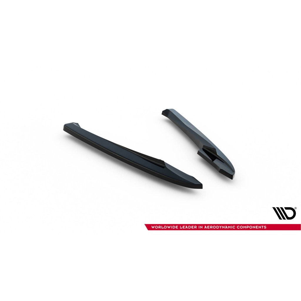 Maxton Design boční difuzory pod zadní nárazník ver.2 pro Audi A4 B8, černý lesklý plast ABS, Sedan / Avant