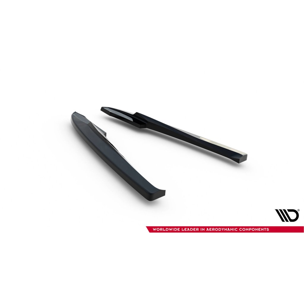Maxton Design boční difuzory pod zadní nárazník ver.2 pro Audi A4 B8, černý lesklý plast ABS, Sedan / Avant