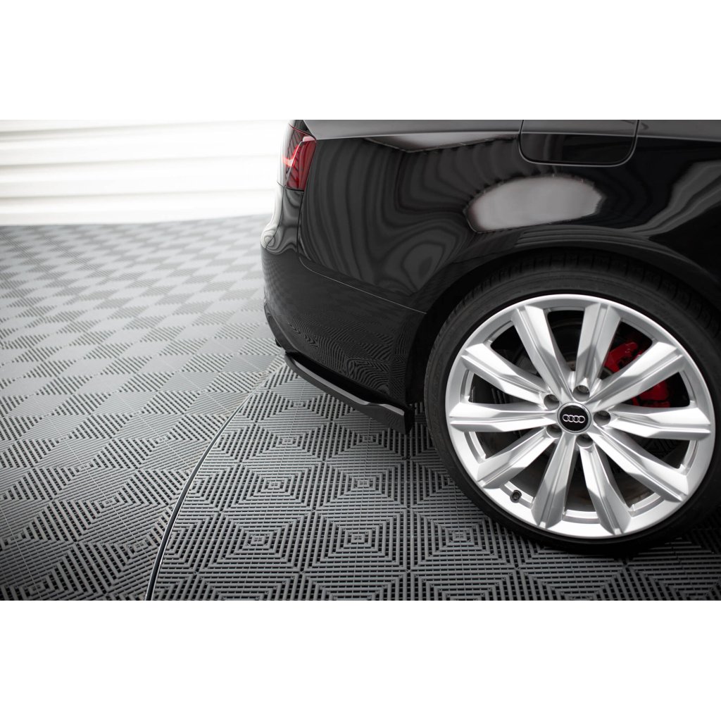 Maxton Design boční difuzory pod zadní nárazník ver.2 pro Audi A5 8T, černý lesklý plast ABS, S-line Coupe/S-line Cabrio