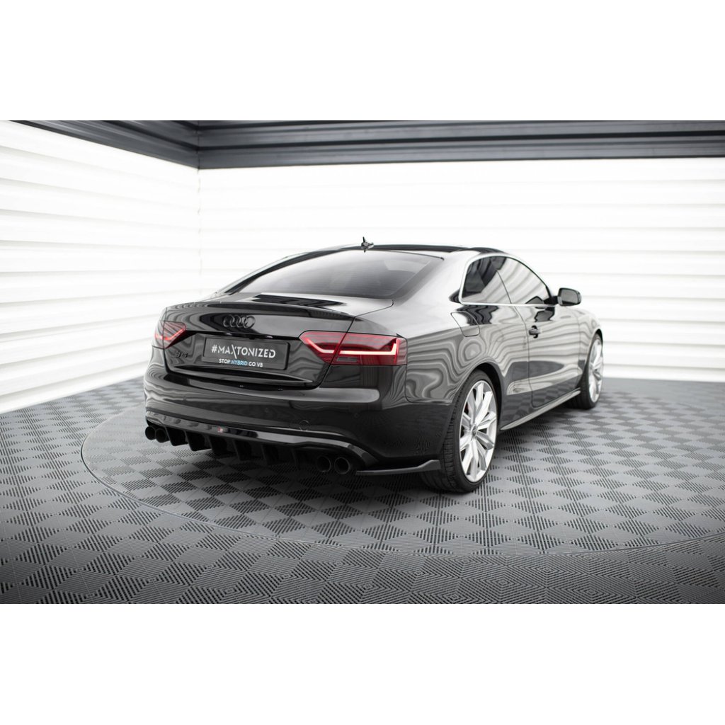 Maxton Design boční difuzory pod zadní nárazník ver.2 pro Audi A5 8T, černý lesklý plast ABS, S-line Coupe/S-line Cabrio