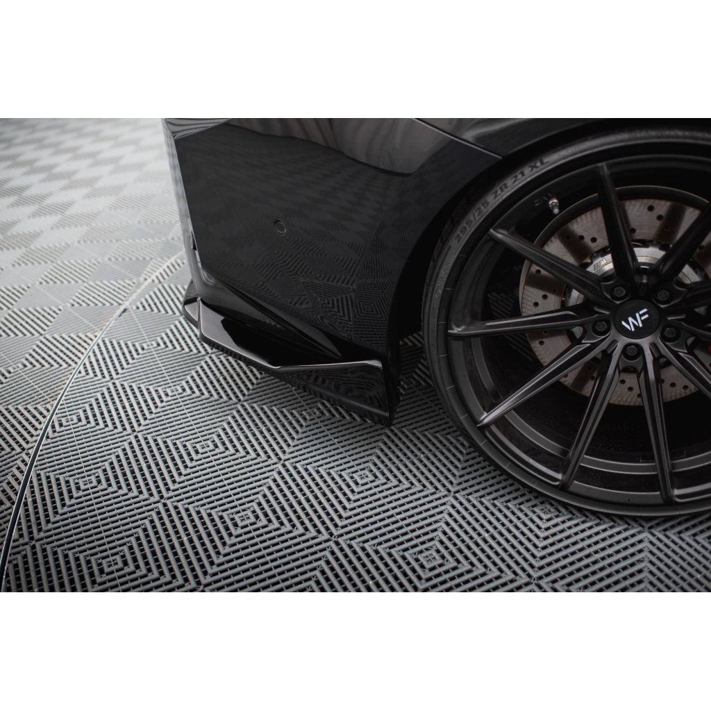 Maxton Design boční difuzory pod zadní nárazník ver.2 pro BMW M2 G87, černý lesklý plast ABS