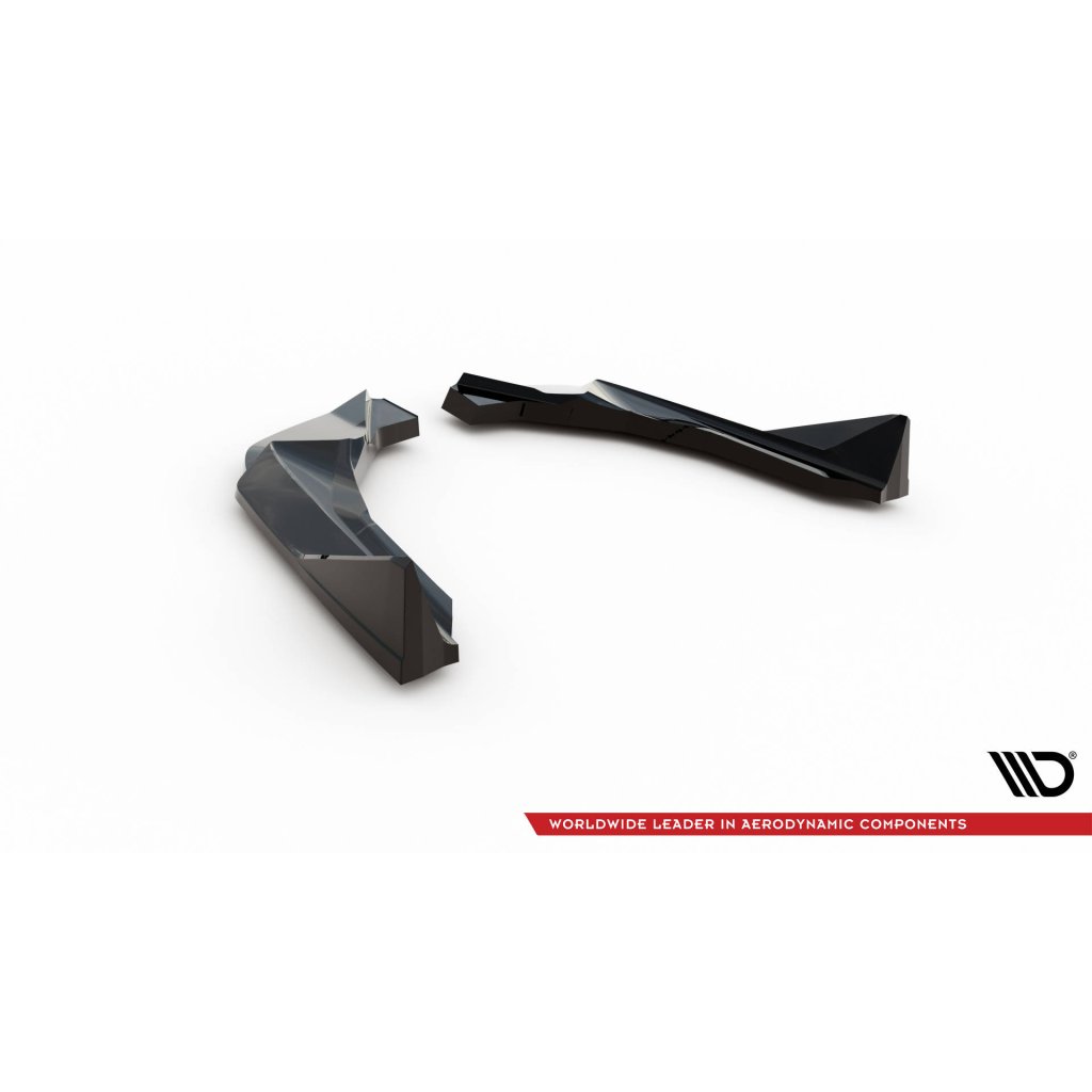 Maxton Design boční difuzory pod zadní nárazník ver.2 pro BMW M2 G87, černý lesklý plast ABS