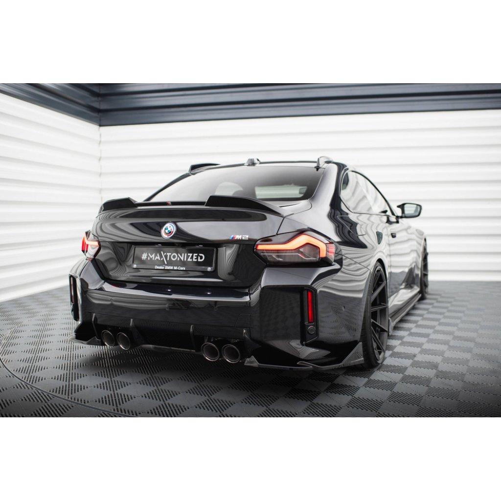 Maxton Design boční difuzory pod zadní nárazník ver.2 pro BMW M2 G87, černý lesklý plast ABS