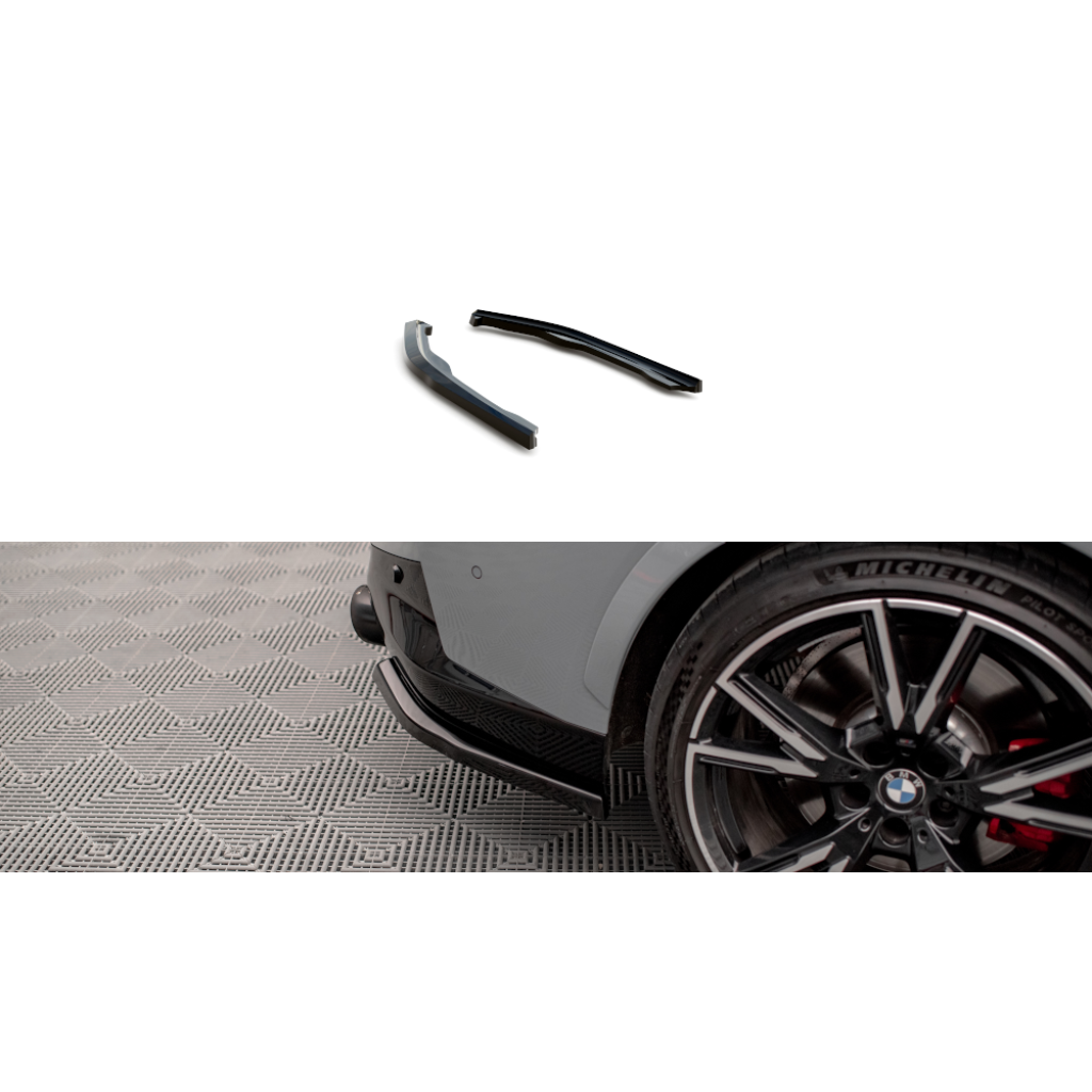 Maxton Design boční difuzory pod zadní nárazník ver.2 pro BMW řada 2 G42 M240i, carbon-Look