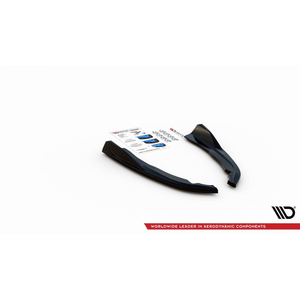 Maxton Design boční difuzory pod zadní nárazník ver.2 pro BMW řada 4 G22/M-Pack, černý lesklý plast ABS Nepasuje na M440i