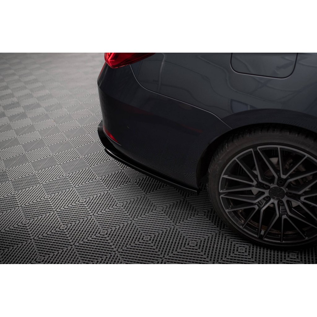 Maxton Design boční difuzory pod zadní nárazník ver.2 pro Seat Leon ST FR Mk4, černý lesklý plast ABS