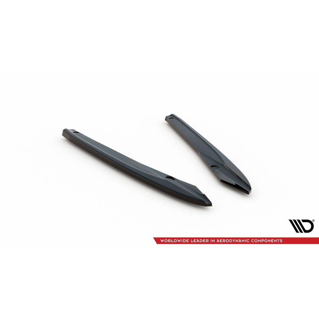 Maxton Design boční difuzory pod zadní nárazník ver.2 pro Seat Leon ST FR Mk4, černý lesklý plast ABS