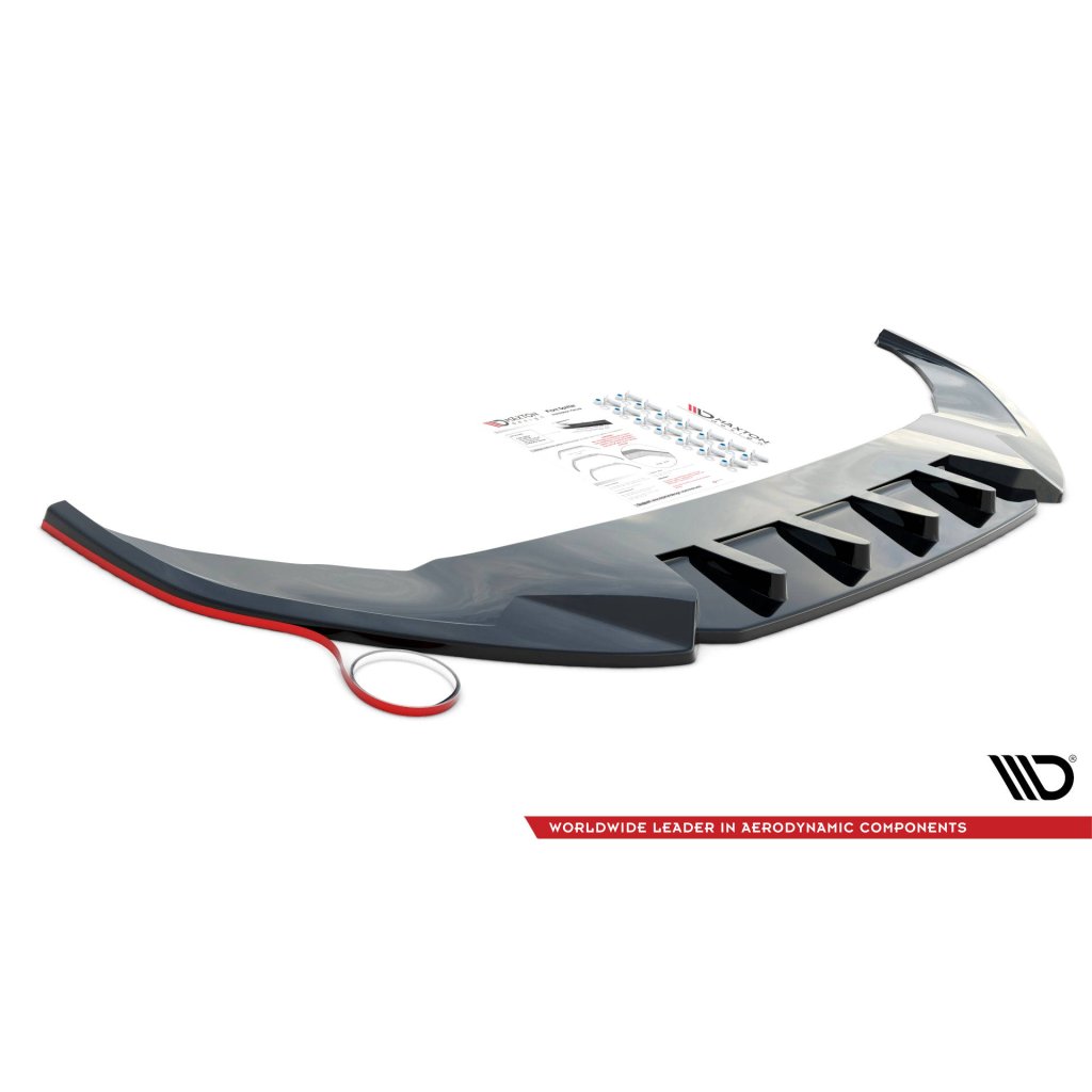 Maxton Design boční difuzory pod zadní nárazník ver.2 pro Tesla Model 3 Mk1, černý lesklý plast ABS