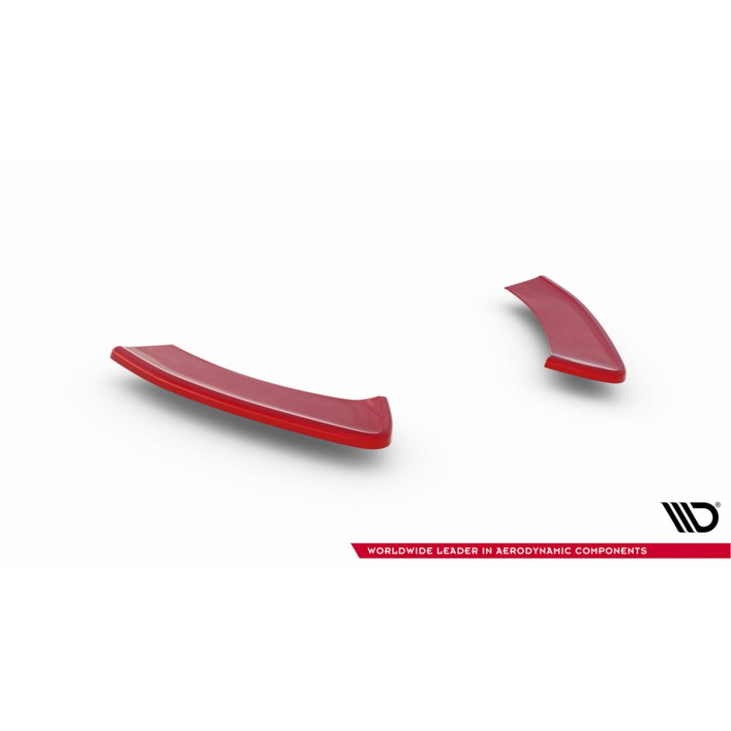 Maxton Design boční difuzory pod zadní nárazník ver.2 pro Volkswagen Golf GTI Mk7 Facelift, červený lesklý plast ABS