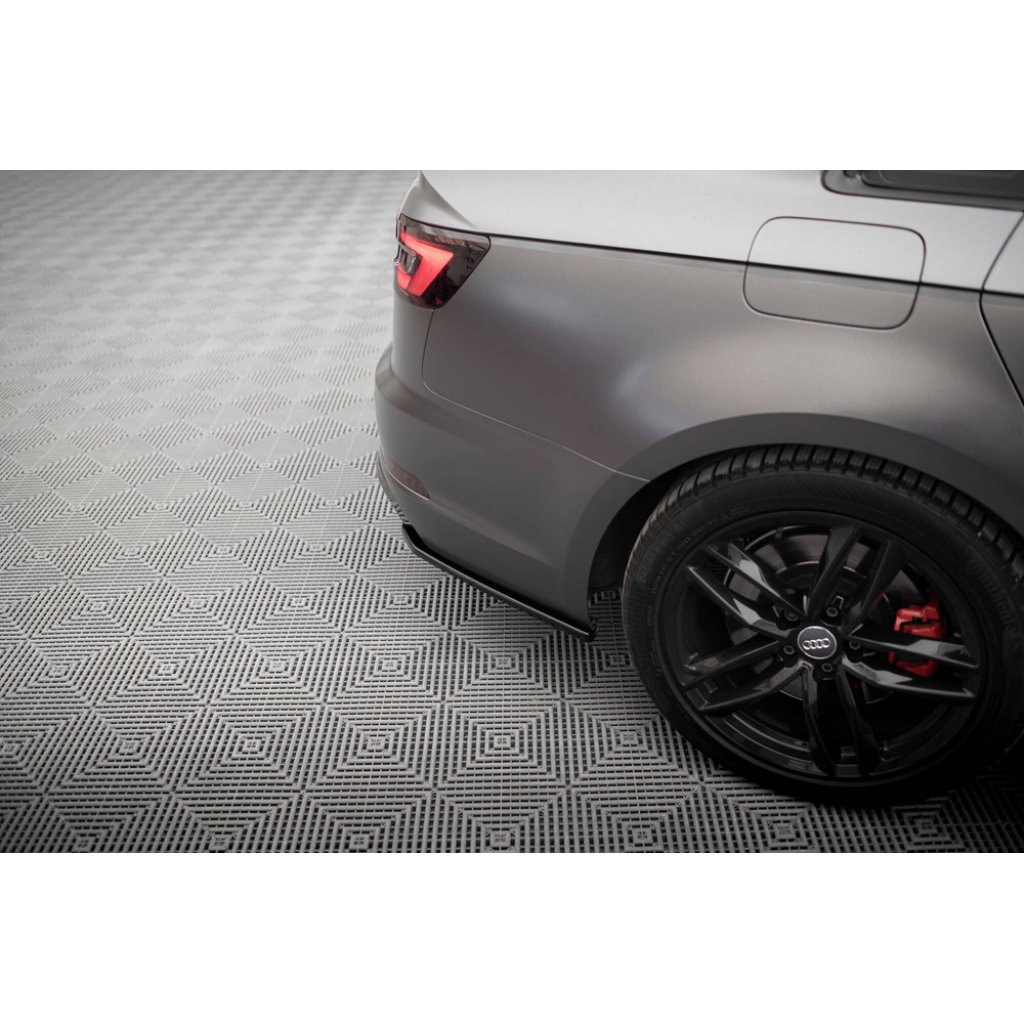 Maxton Design boční difuzory pod zadní nárazník ver.3 pro Audi A4 8V FL, černý lesklý plast ABS
