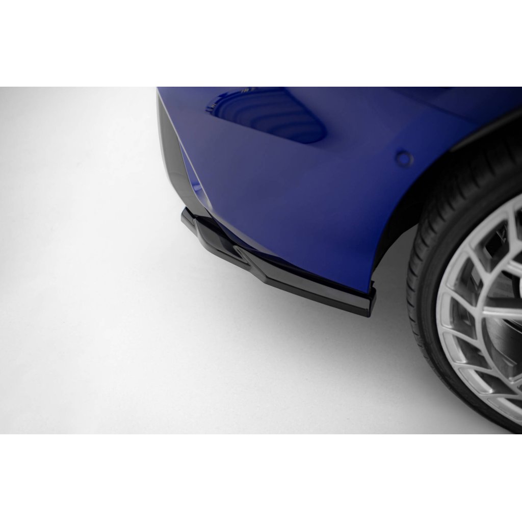 Maxton Design boční difuzory pod zadní nárazník ver.3 pro Audi S3 8Y Facelift, černý lesklý plast ABS