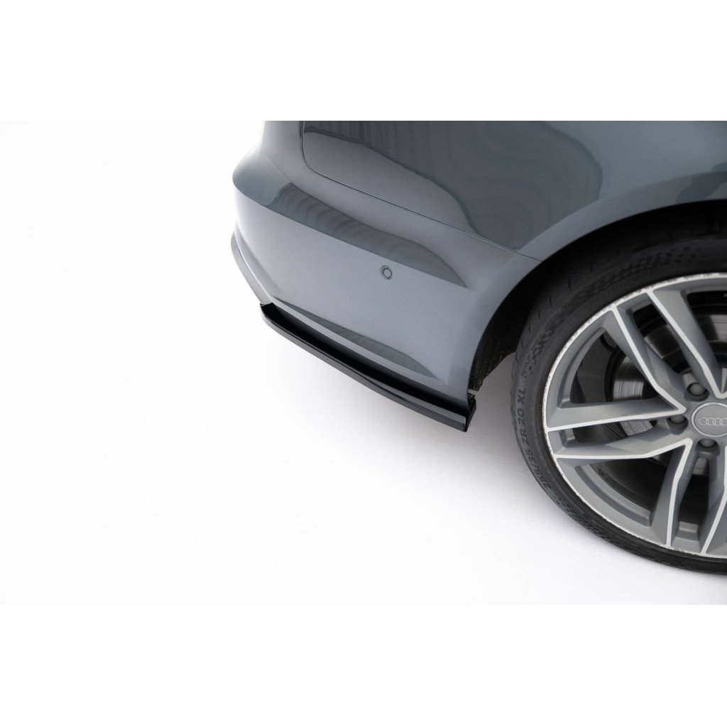 Maxton Design boční difuzory pod zadní nárazník ver.3 pro Audi S6 C7 FL, černý lesklý plast ABS, Sedan / Avant