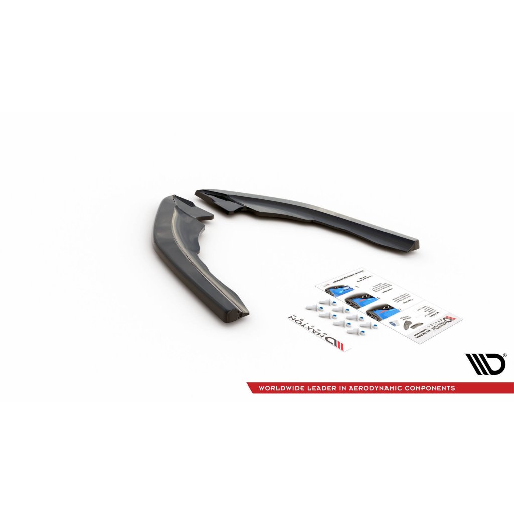 Maxton Design boční difuzory pod zadní nárazník ver.3 pro BMW M2 F87, carbon-Look