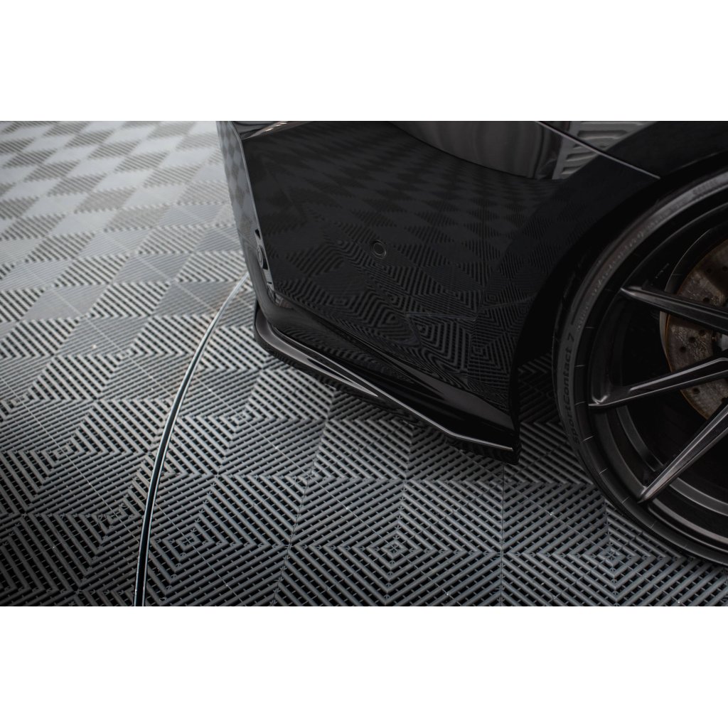 Maxton Design boční difuzory pod zadní nárazník ver.3 pro BMW M2 G87, černý lesklý plast ABS