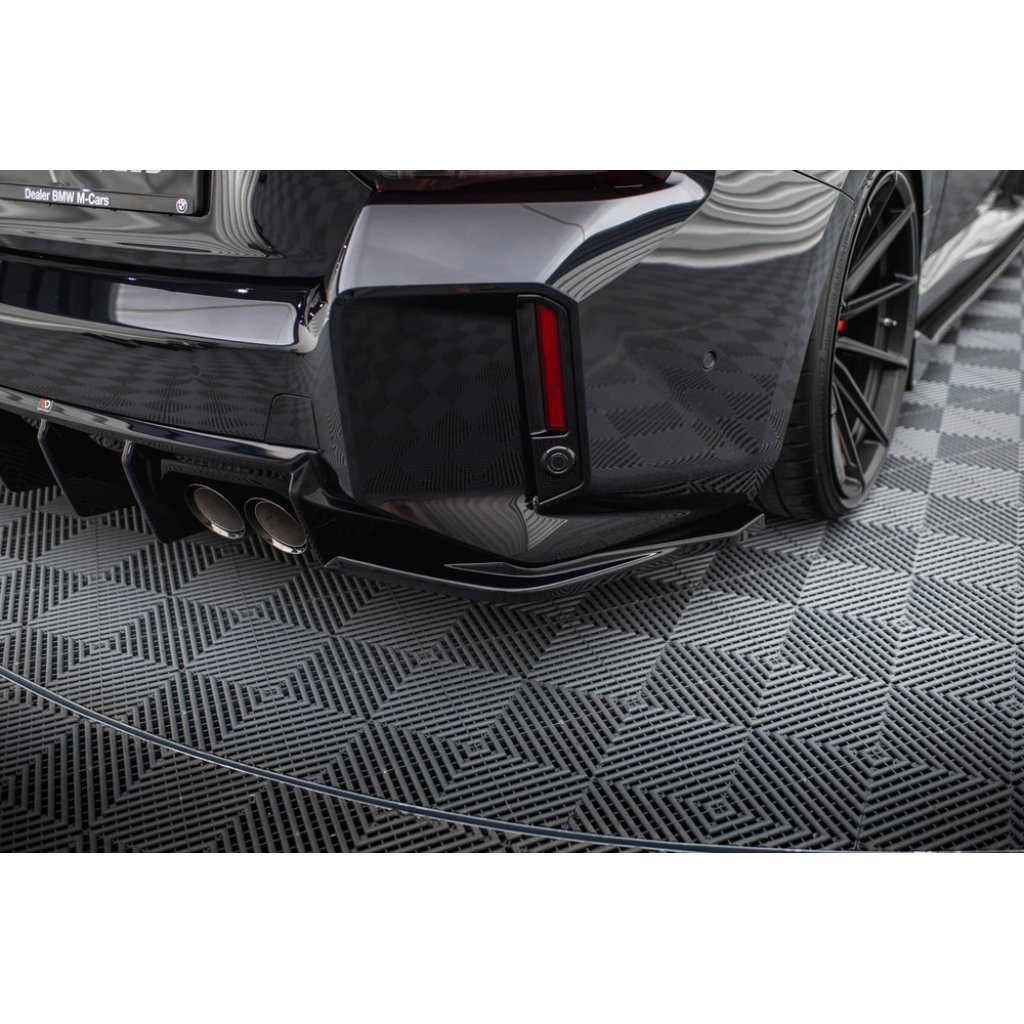 Maxton Design boční difuzory pod zadní nárazník ver.3 pro BMW M2 G87, černý lesklý plast ABS