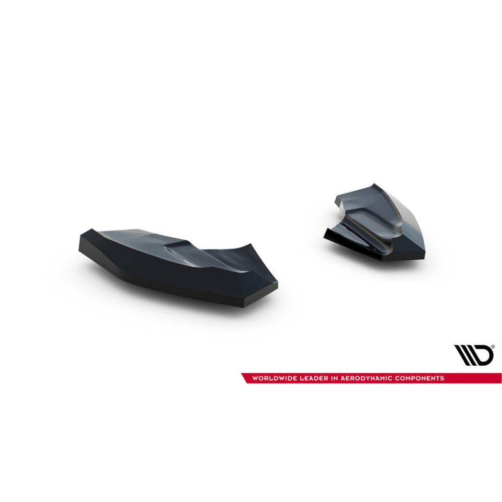 Maxton Design boční difuzory pod zadní nárazník ver.3 pro Ford Fiesta ST Mk7 Facelift, černý lesklý plast ABS