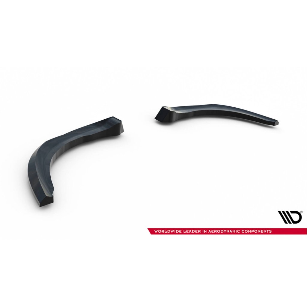 Maxton Design boční difuzory pod zadní nárazník ver.3 pro Ford Focus ST Mk3 Facelift, černý lesklý plast ABS
