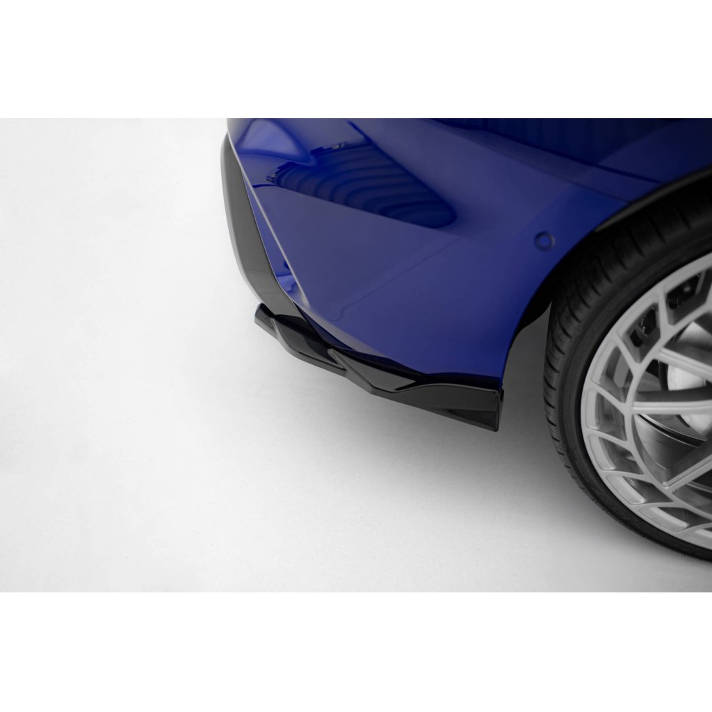 Maxton Design boční difuzory pod zadní nárazník ver.4 pro Audi S3 8Y Facelift, černý lesklý plast ABS