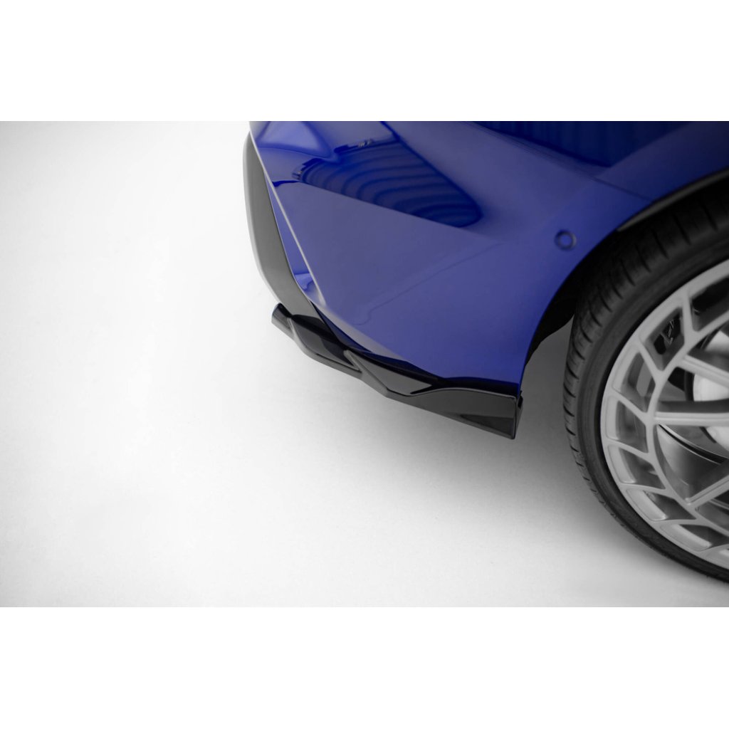 Maxton Design boční difuzory pod zadní nárazník ver.4 pro Audi S3 8Y Facelift, černý lesklý plast ABS